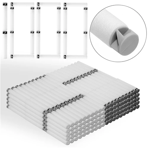 White 1000Pcs Flat Soft Hole Head 7.4cm*1.3CM Refill Darts Toy Set Accessories EVA Bullets For Nerf Retaliator Series Blasters Mega - Цвет: White