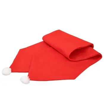 

Christmas Table Runner Mat Tablecloth Christmas Flag Home Party Decor Red Table Runners 34X176CM