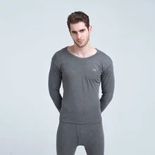New arrival 2017 men Winter Pure Cotton Thermal Breathable pajamas set mens Top shirts and Trousers set Sleep Bottom RX8801