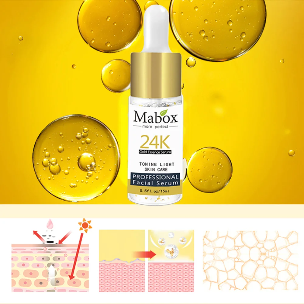 Mabox 24K Gold Six сыворотка с пептидами крем для лица против старения морщин Отбеливание Увлажняющий Лечение акне уход за кожей эссенция