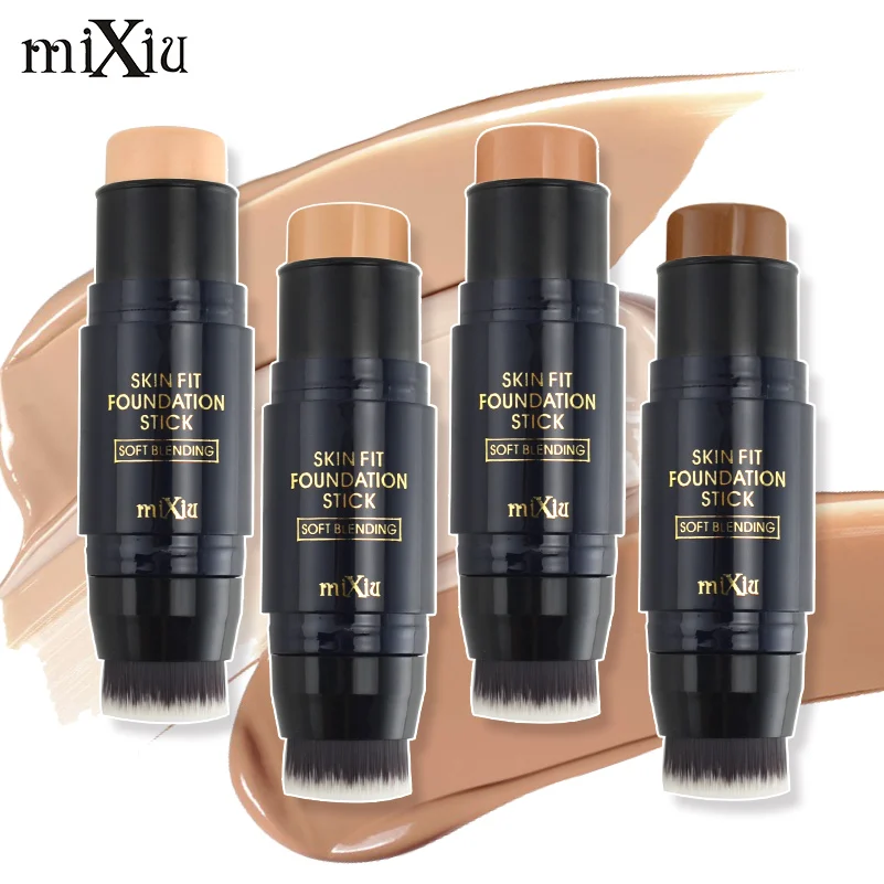 

MIXIU Concealer Stick 4 Color Face Contour Palette Contouring Makeup Double Head Pro Concealer Cream Stick Profession Make Up