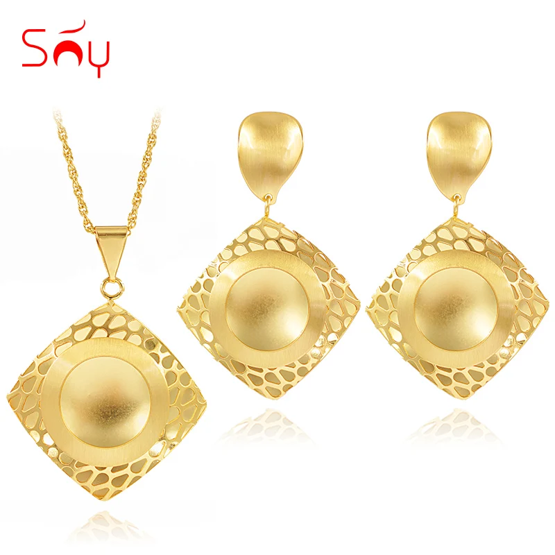 Комплект ювелирных изделий Sunny Jewelry в этническом стиле колье и серьги с кулоном