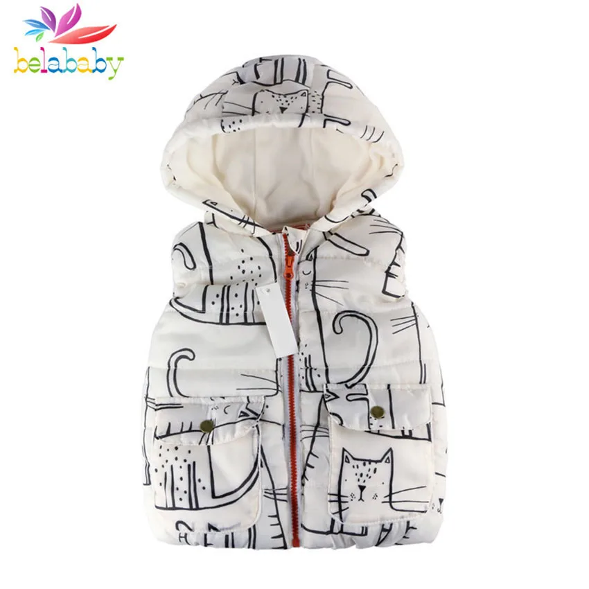 Belababy Baby Girl Coat Autumn Sleeveless Children
