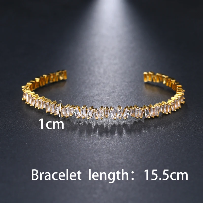 Bangle Bracelet EMMAYA Gold Color AAA Cz Beads Cuff Bracelets Women Fashion Jewelry Pulseiras bangle bracelet beaded bracelet crystal bracelets bead bracelet zircon bracelet zirconia bangle