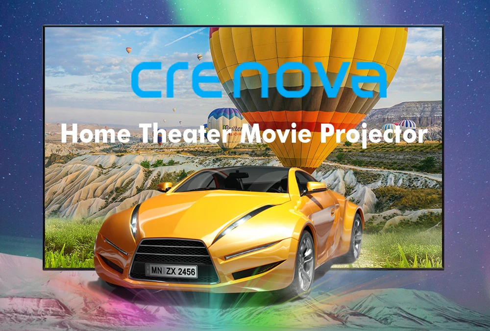 CRENOVA новейший 1920*1080P Android проектор для 4k видео светодиодный проектор с ОС Android 7,1 Wifi Bluetooth Full HD мультимедийный проектор