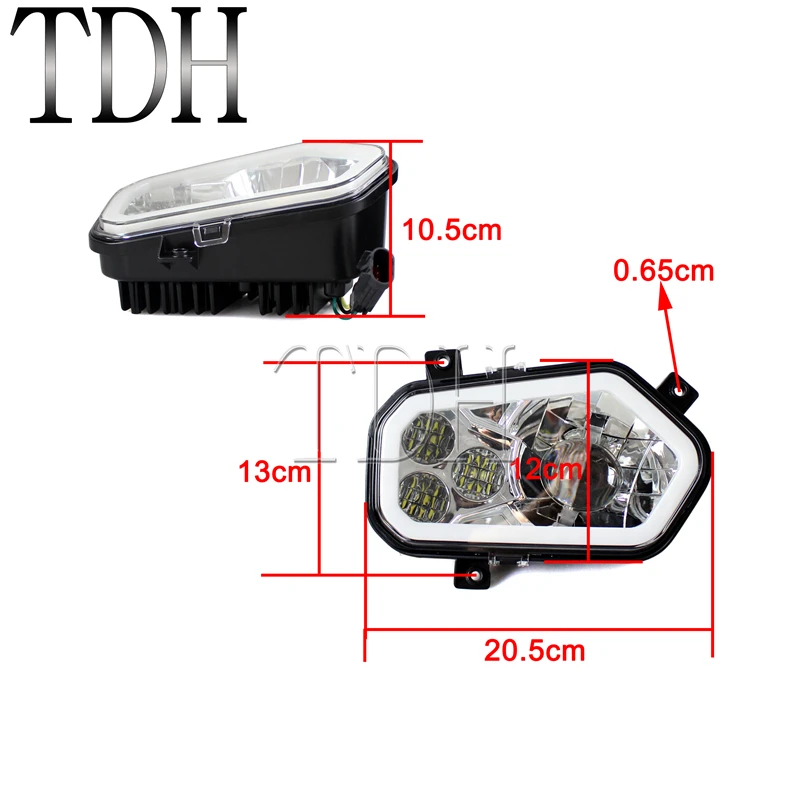 2 шт мотоциклетный светодиодный фонарь для передней фары ATV UTV Аксессуары Для Polaris Ranger RZR 800 900 4 XP 2011