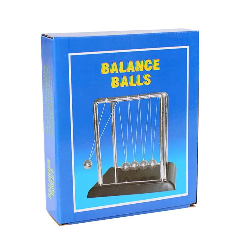Колыбель Ньютона стальной баланс мяч Физика Наука Маятник настольные игрушки Игры стол