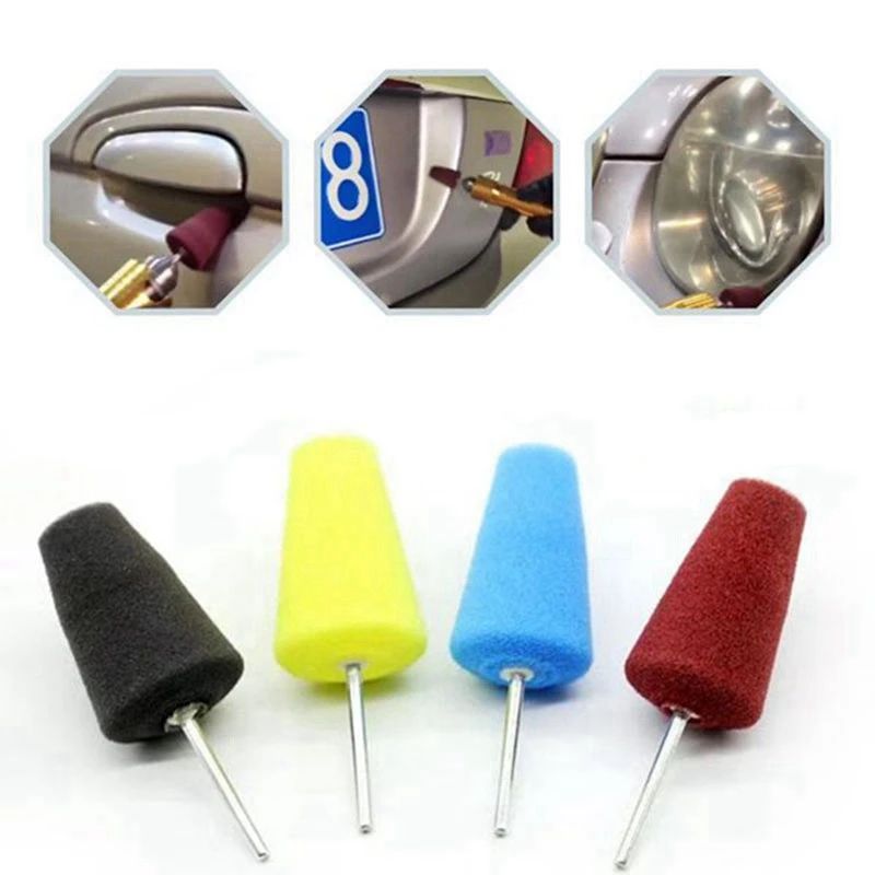 Buffing Polishing Wheel Car Polish Buffing Shank Polishing Sponge Cone Metal Foam Pad Car Maintenance Automobile Cleaning Tool