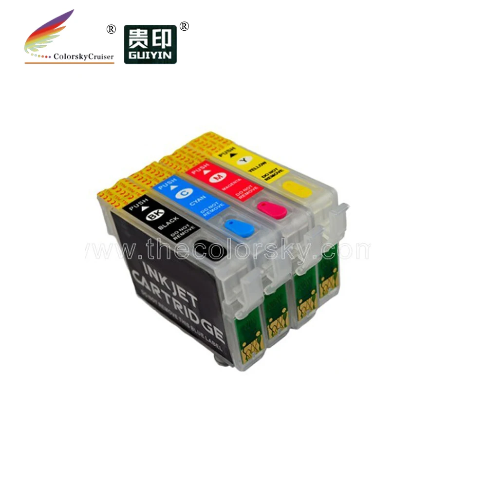 

(RCE1351) refillable ink inkjet cartridge for Epson T1351 T135 T133 Stylus T25 TX123 TX125 TX135 TX133 bk/c/m/y (with ARC)