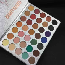 Jacly hils тени для век Pallete шелковая пудра 35 цветов Пигмент матовый макияж Радуга Мерцающие тени для век Палитра