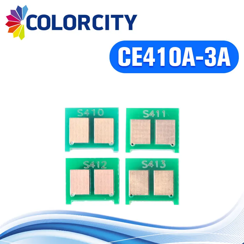 1 комплект CE410A-CE413A совместимый картридж чип для HP LaserJet Enterprise 300 цветов M351 M375nw 400 M451nw