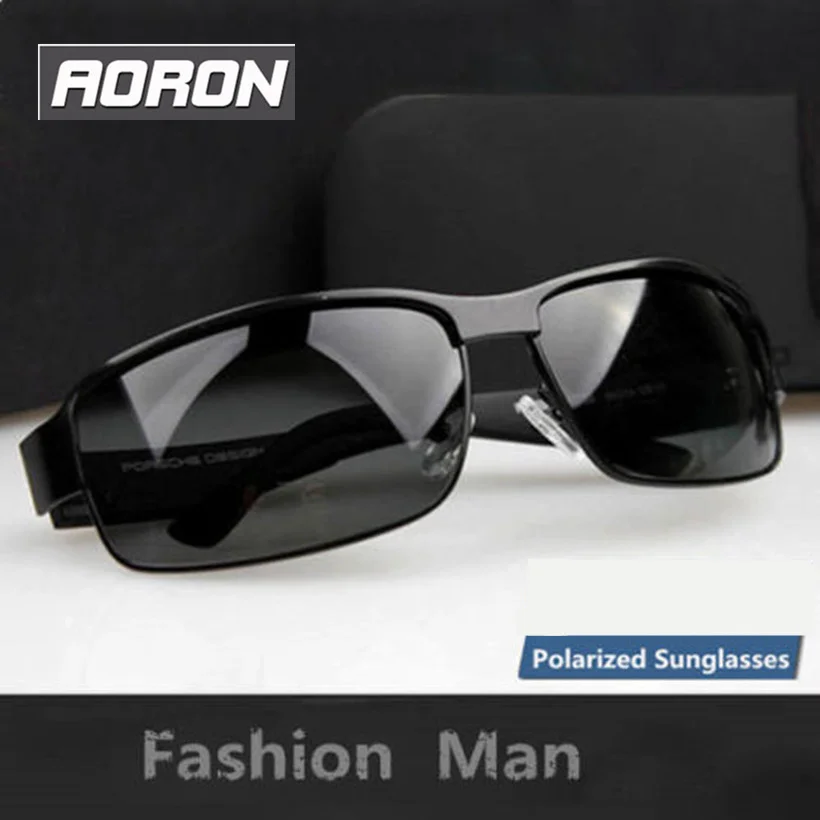 AORON Men/'s Metal Polarized Sunglasses Night Vision Outdoor Driving Glasses Hot