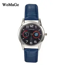 New Arrival Womage Brand Luxury Unique Design Leather Strap Wristwatch Quartz Lady Fashion Bracelet Women’s Watches montre femme