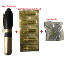 0,5 мл гиалурон ручка пистолет распылитель гиалурон ручка удаление морщин воды шприц иглы инъекция без необходимости