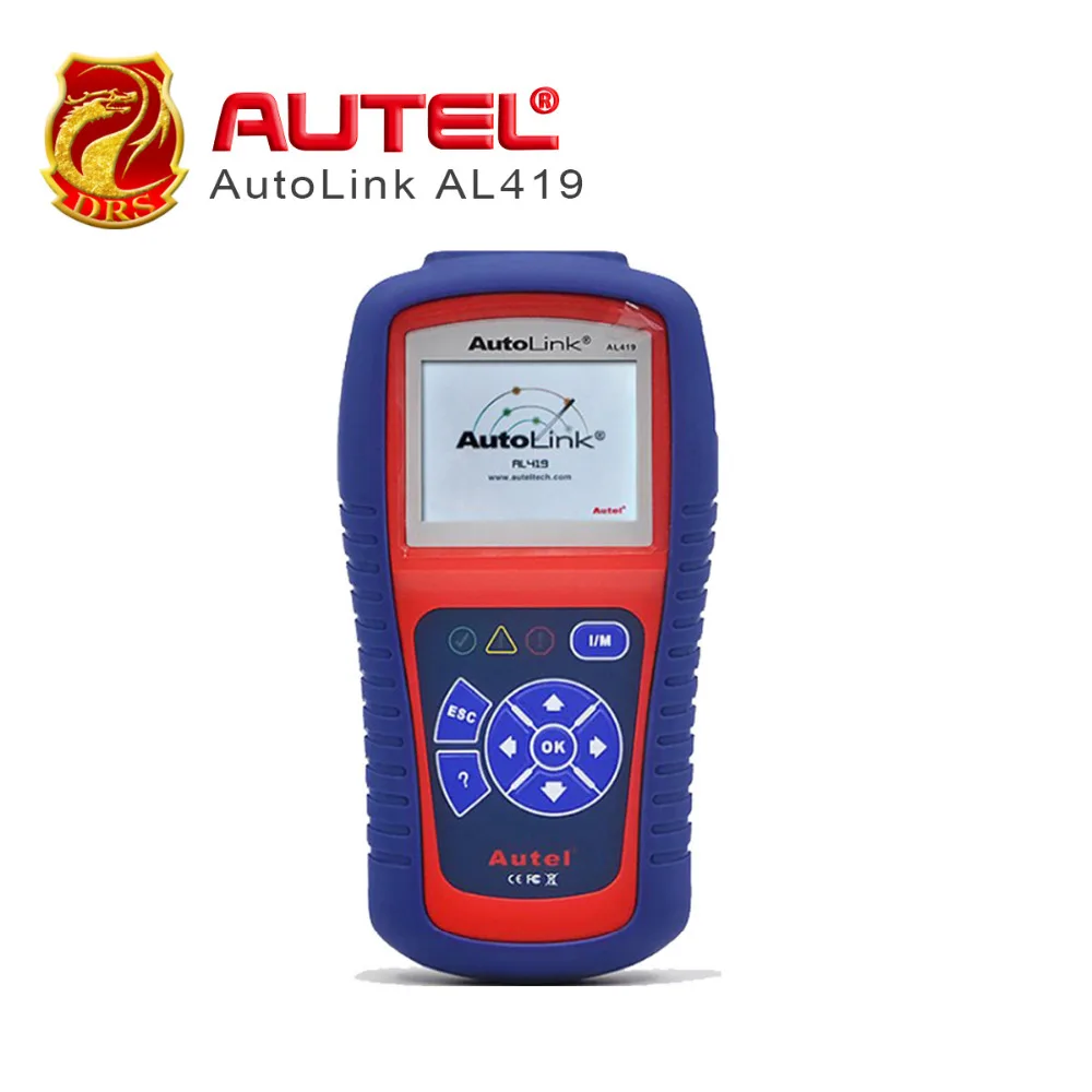 Автомобильный диагностический инструмент Autel AutoLink AL419 OBD II и CAN читальный инструмент кодов AL-419 бесплатное онлайн-обновление с решением кодов неисправности