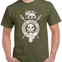 Родезианский иностранный легион Футболка-светильник RLI Rhodesia Новое поступление мужские забавные повседневные хлопок хип-хоп черные футболки