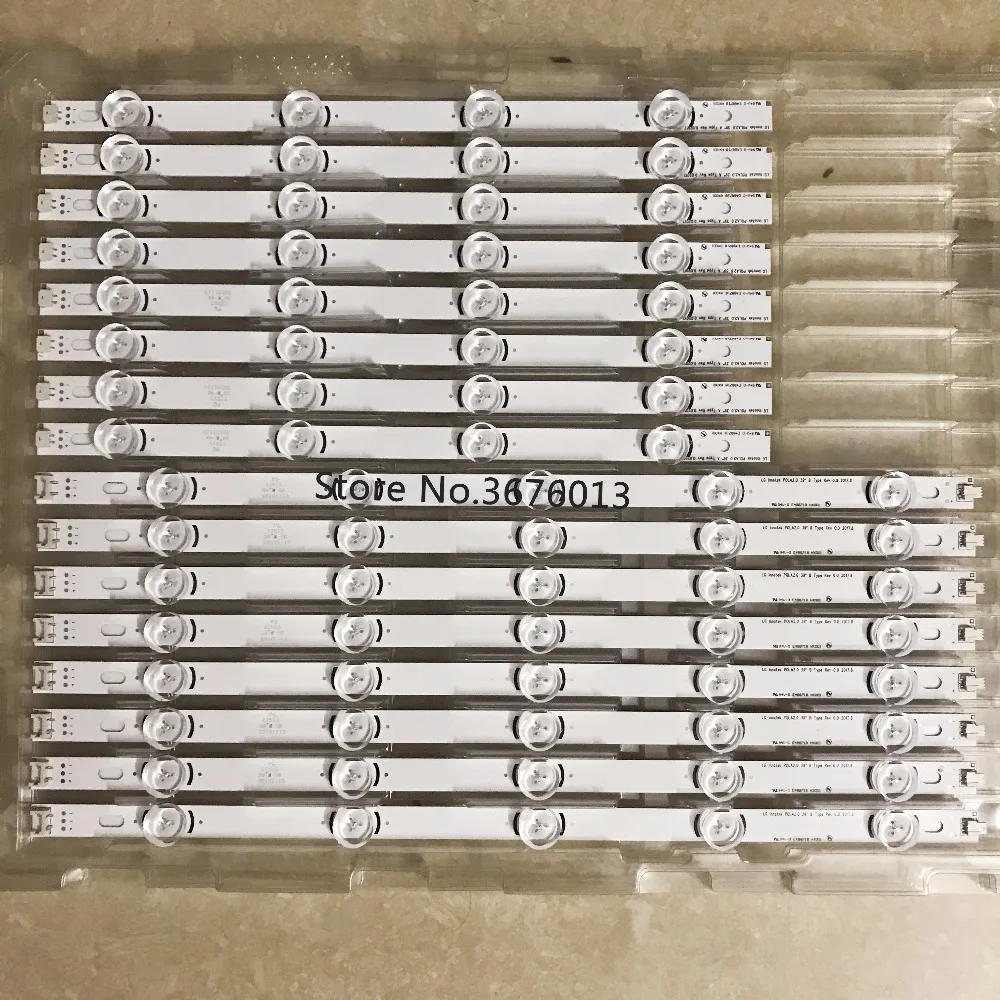 

New Kit 8 PCS LED backlight strip Replacement for LG 39LN5300 innotek POLA 2.0 POLA2.0 39 inch A B type HC390DUN-VCFP1