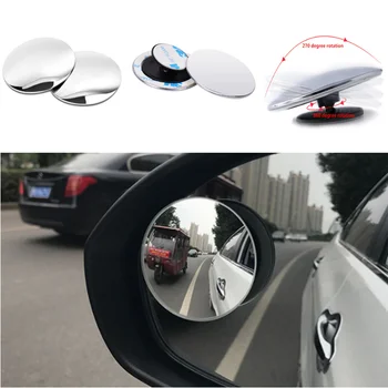 

Universal 2PCS Auto 360 Wide Angle Car Small Round Mirror for BMW 1 3 4 5 7 Series X1 X3 X4 X5 X6 E60 E90 F15 F30 F35