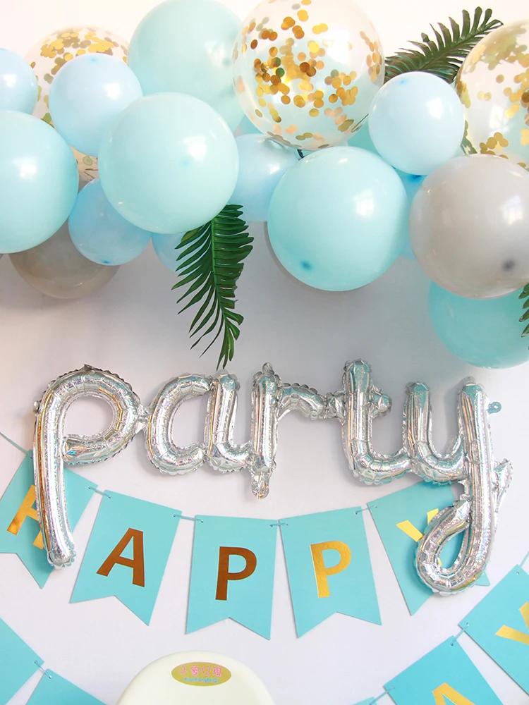  Blue Birthday balloons arch wedding balloon holder birthday party decoration kids balloon stand con