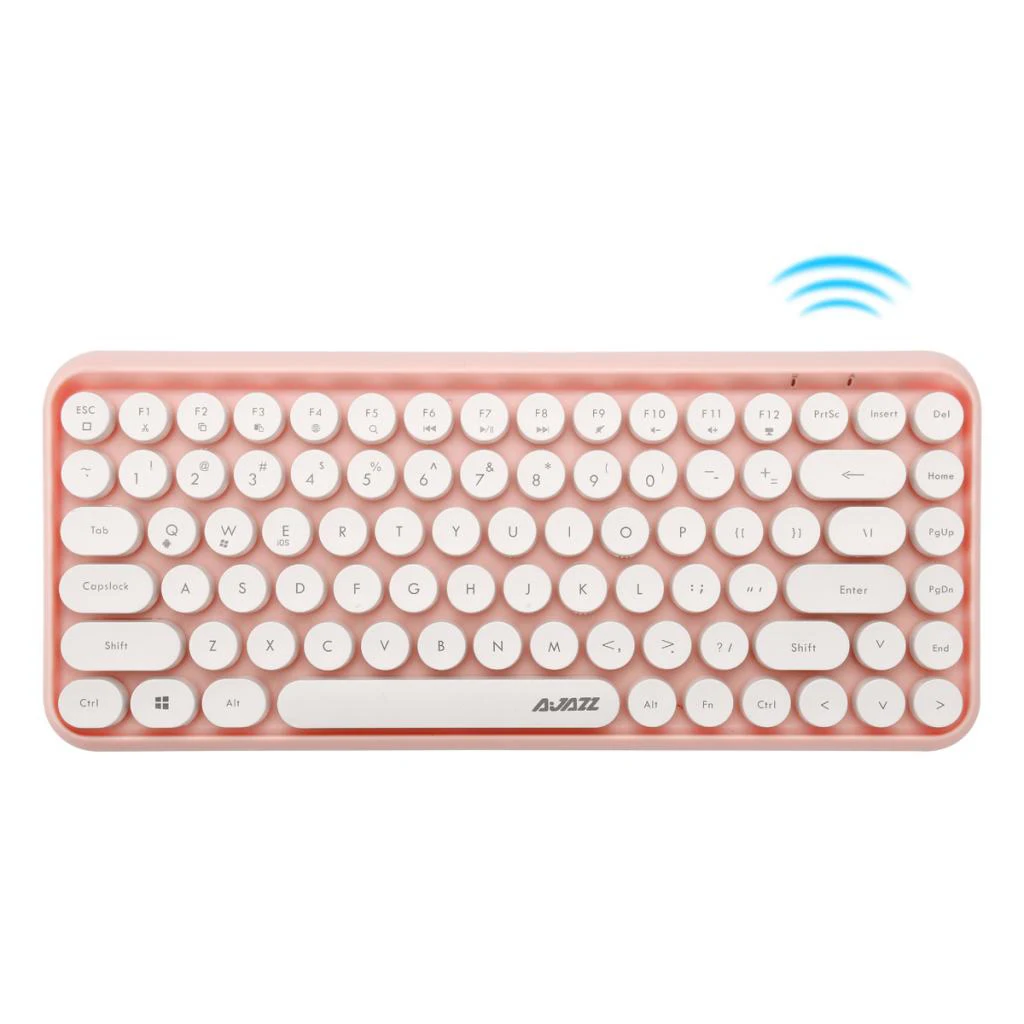 Беспроводная клавиатура Blutooth 3,0 немеханическая клавиатура 82 клавиши для Android Apple iPad мобильный телефон MAC планшет аксессуары для ноутбуков - Цвет: Коричневый