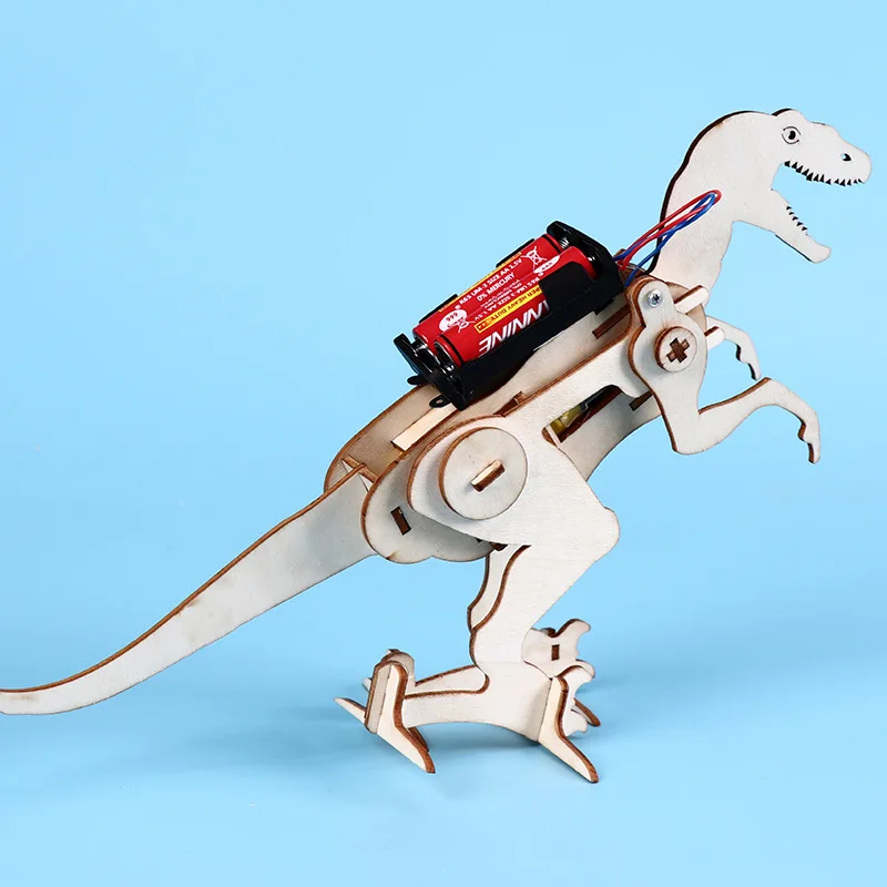 DIY деревянная игрушка, электрические динозавры, сборная игрушка, тираннозавр рекс, модель, обучающие игрушки для детей, астрономия, научный набор, обучающий инструмент