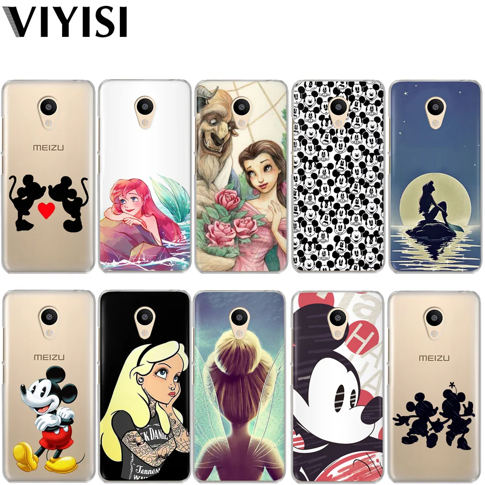 

VIYISI For Meizu U20 10 M6 5 Note M5S 5C M3s 3Note Pro6 Cartoon Mermaid Soft TPU Phone Case Shell Coque Cover