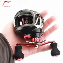 Baitcasting катушка 12+ 1 высокое магнитное управление вассер падение рад Rechts/ссылки ручной Spinnangeln Angelrolle Рыбалка перетащите мощность 6 кг