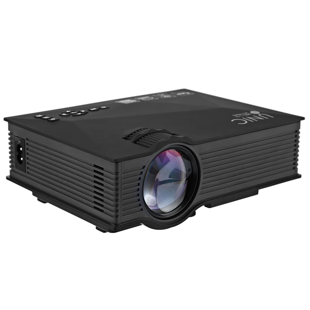 Original UNIC UC46+ Mini Portable Projector Full HD 1080P Support Red