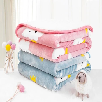 

100*150CM Multi-use Baby Quilt Blanket Newborn Bedding Flannel Kids Sleep Quilt Covers Sofa Blankets Rest Blanket Nap Quilts