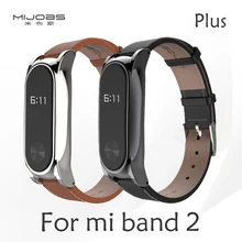 mi jobs для Xiaomi mi Band 2 кожаный ремешок на запястье умный Браслет mi Band 2 Безвинтовой металлический для mi band 2 Рамка