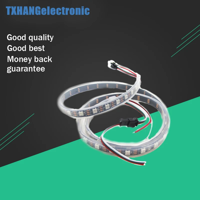 

Wholesale 1M 60 Leds/Pixels/m WS2812B Non-Waterproof Individually Addressable Led Pixel Strip DC5V WS 2812 RGB Strip