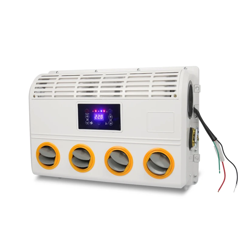 

12V/24V Universal A/C Air Conditioner Evaporator Assembly with Remote Control for Heavy Duty Truck Bus Van Excavator Tractor Y