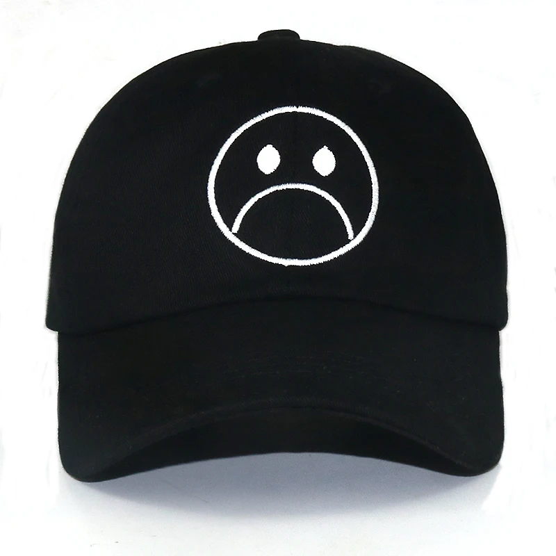 Sad Boys dad шляпа Регулируемый хлопок Harajuku Скейтборд Шапки плач лицо бейсбольная