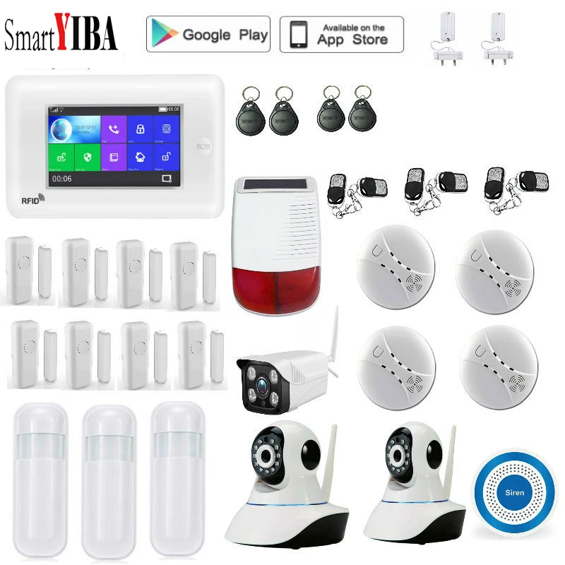 SmartYIBA популярный WIFI 3G домашняя система охранной сигнализации Видео IP камера