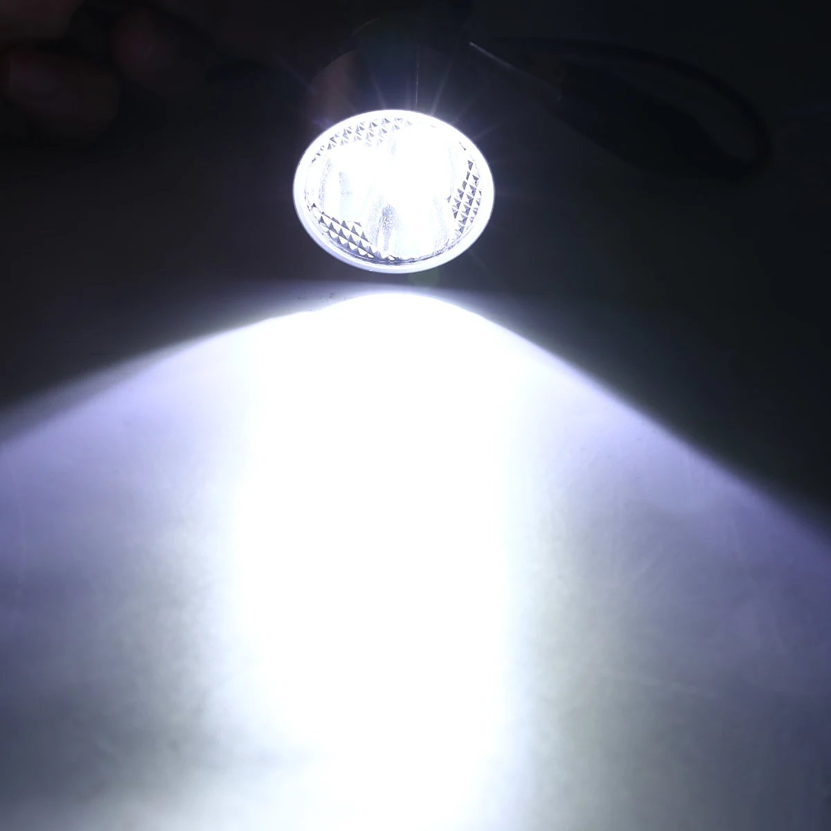 Treyues 1pc BA20D 9W 3LED Motorcycle Headlight Spot Light Fog Driving Lamp White For Scooter ATV Dirtbike