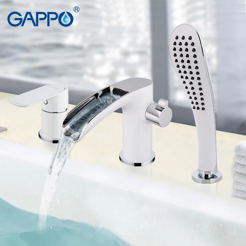 Billige GAPPO badewanne wasserhahn bad mischer dusche badezimmer dusche wasserhahn wasserhahn set wasserfall bad wasserhahn badewanne mixer banheira wasserhahn