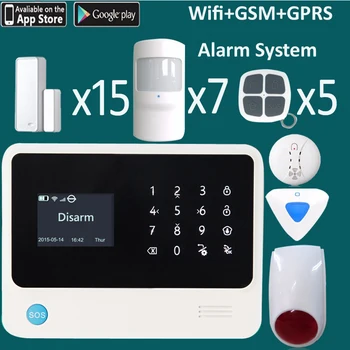 

Intelligent new generation wifi alarm systems security android ipad iphone APP control wifi gsm alarm