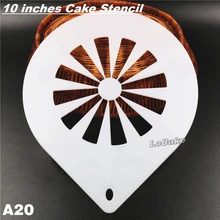 10 дюймов вращающаяся ветряная мельница пластиковае формы для торта трафаретная форма для Мусса Тирамису Декор DIY Инструменты для выпечки для дизайна торта