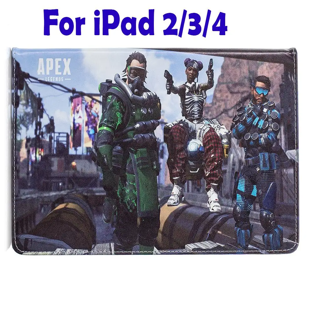 Чехол для планшета Apple ipad 2 3 4 air 2 ipad 9,7 Pro 9,7 ipad mini 4 mini 3 Apex Legends принт стенд coque capa - Цвет: 18