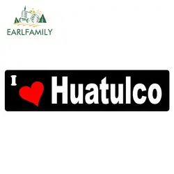 EARLFAMILY 13 см x 3,25 см I Love Huatulco (Мексика) наклейки на автомобильные бамперы отпускные наклейки для транспортных средств светоотражающий