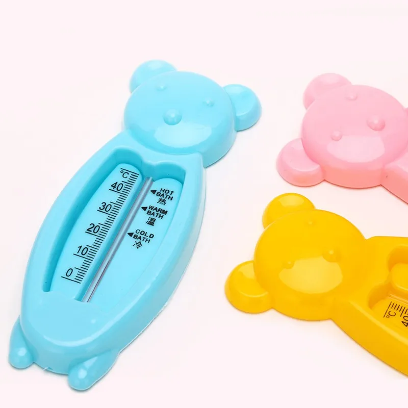 Мультфильм милый медведь Детский термометр для воды, дети Ванна термометр игрушка, пластик ванна воды сенсор термометр