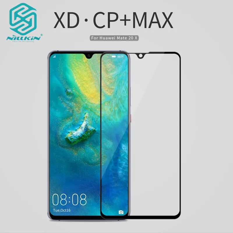 Скидка Huawei mate 20 X Закаленное стекло Nillkin XD CP + MAX антибликовое Защитное стекло для huawei mate 20 X