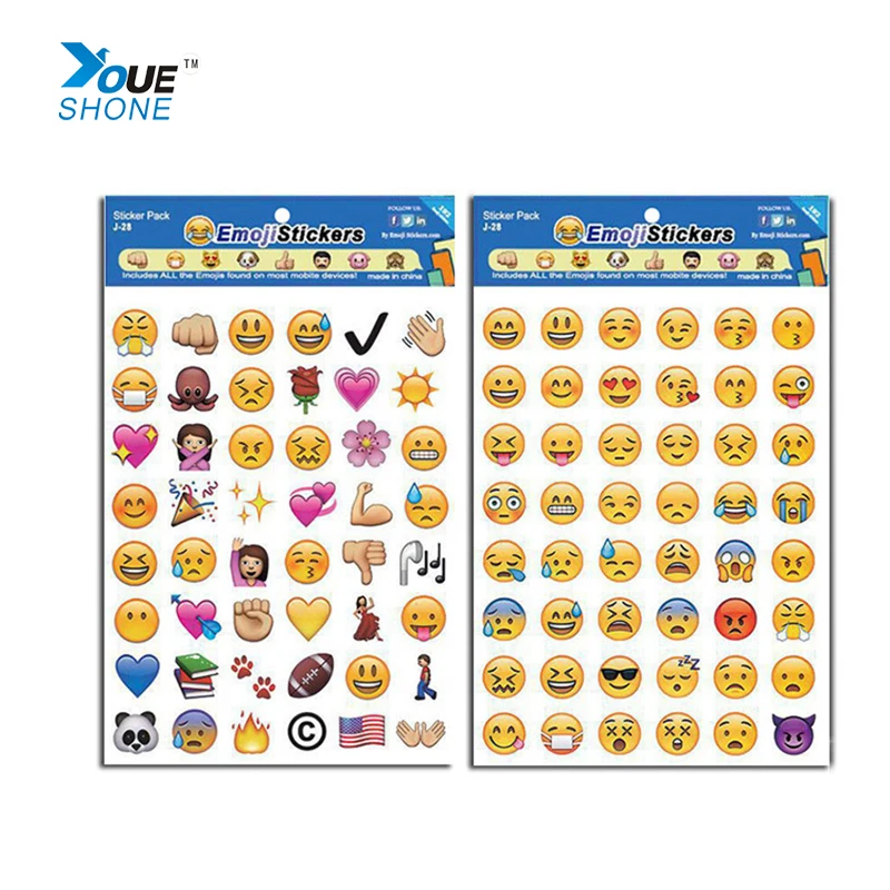 Emoji laptop Stickers Hot Popular 912 Cute Lovely Die Emoji Smile Face For Notebook Message