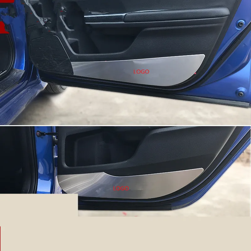 

Interior Door Stainless Steel Anti-Kick Pad Plate For Honda Civic 10th 2016 2017 Luxry AA098