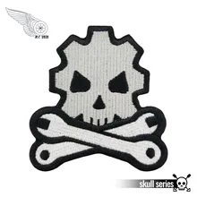 Смерти механика мораль вышитые патч новейший пользовательский дизайн DIY железа на одежде
