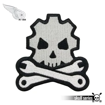 

Death Mechanic Morale Embroidered Patch Newest Free Shipping custom design DIY Iron on Clothes