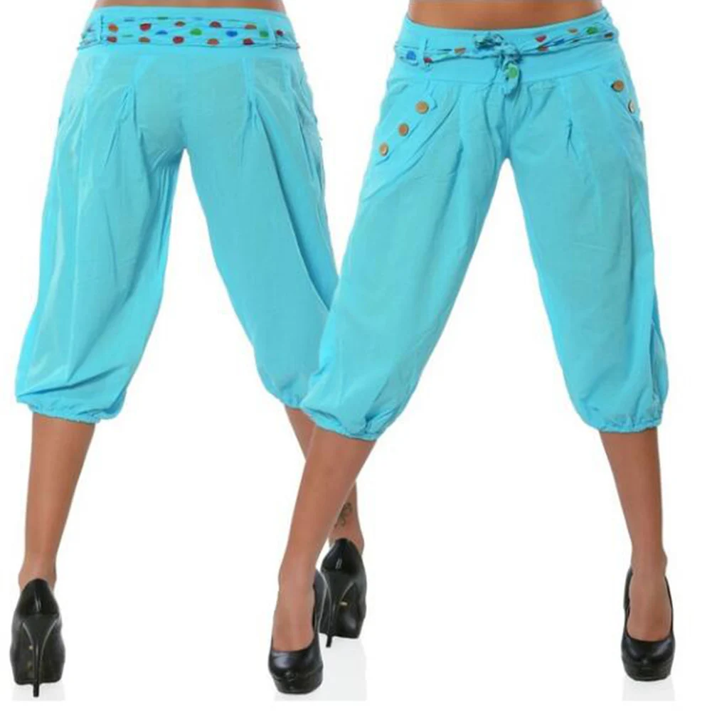 YJSFG HOUSE Hot Women Pants Palazzo Harem Baggy Aladdin Hippy Trousers Pants Elastic Waist Loose Plus Size Lantern Pant Harajuku YJSFG HOUSE Hot Women Pants Palazzo Harem Baggy Aladdin Hippy Trousers Pants Elastic Waist Loose Plus Size Lantern Pant Harajuku