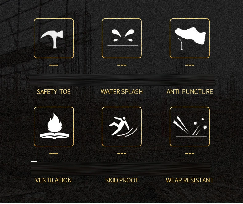 Мужская Уличная защитная обувь со стальным носком, Мужская Рабочая дышащая обувь со стальной подошвой средней высоты, большие размеры 37-48