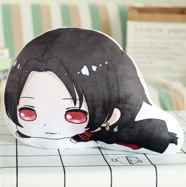 

3style Anime Touken Ranbu Online Character Mikazuki Munechika Tsurumaru Printed Irregular Plush Soft Sofa Pillow Back Cushion