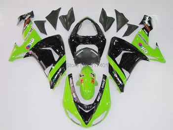 

Free custom green black Fairing kits FOR KAWASAKI NINJA ZX10R 06-07 ZX 10R 06 07 ZX-10R 06-07 10 R ZX 10R 2006 2007 +7gifts #TA